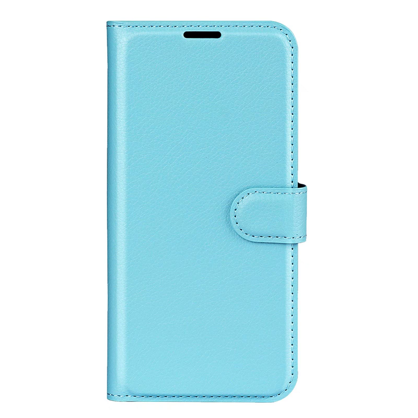COQUE Custodia Huawei P60 Shell, Flip Cover Modello Lychee con Custodia in Pelle per Slot per schede per Huawei P60-Blu