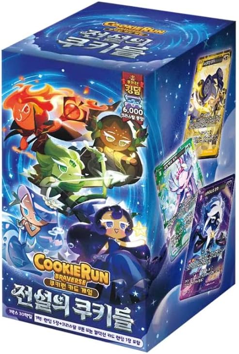 Cookie Run | CookieRun Collectable Trading Card | Sealed Box | Korean Edition | For Collectors 15+ Years | Braverse | BS4