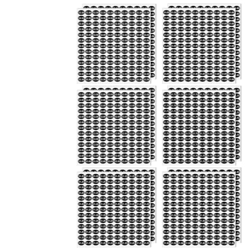 1560PCS Price Stickers Yard Sale Labels, 1-2.5 Vending Machine Tags