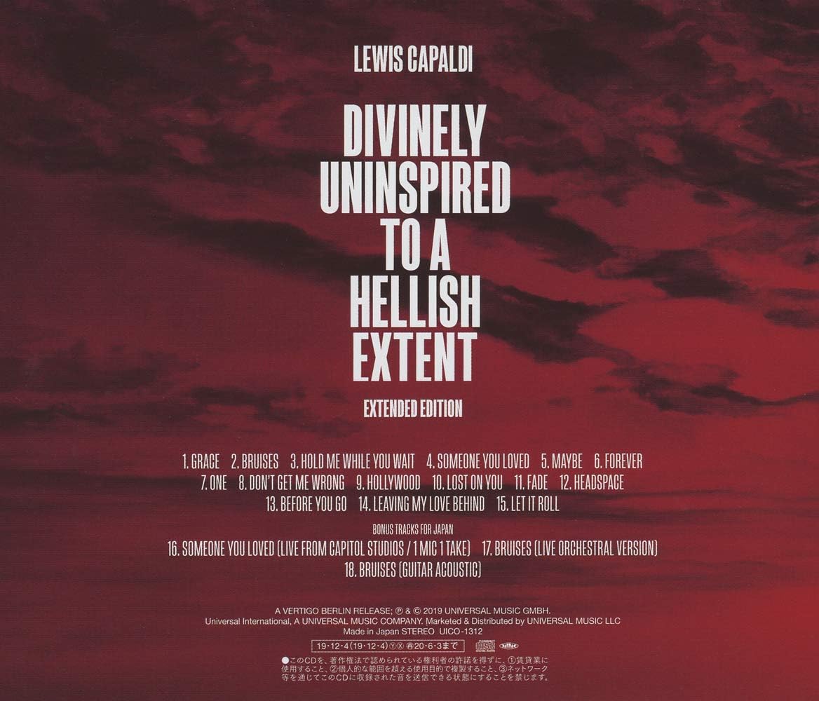Lewis Capaldi Divinely uninspired to a hellish extent (Vinyl