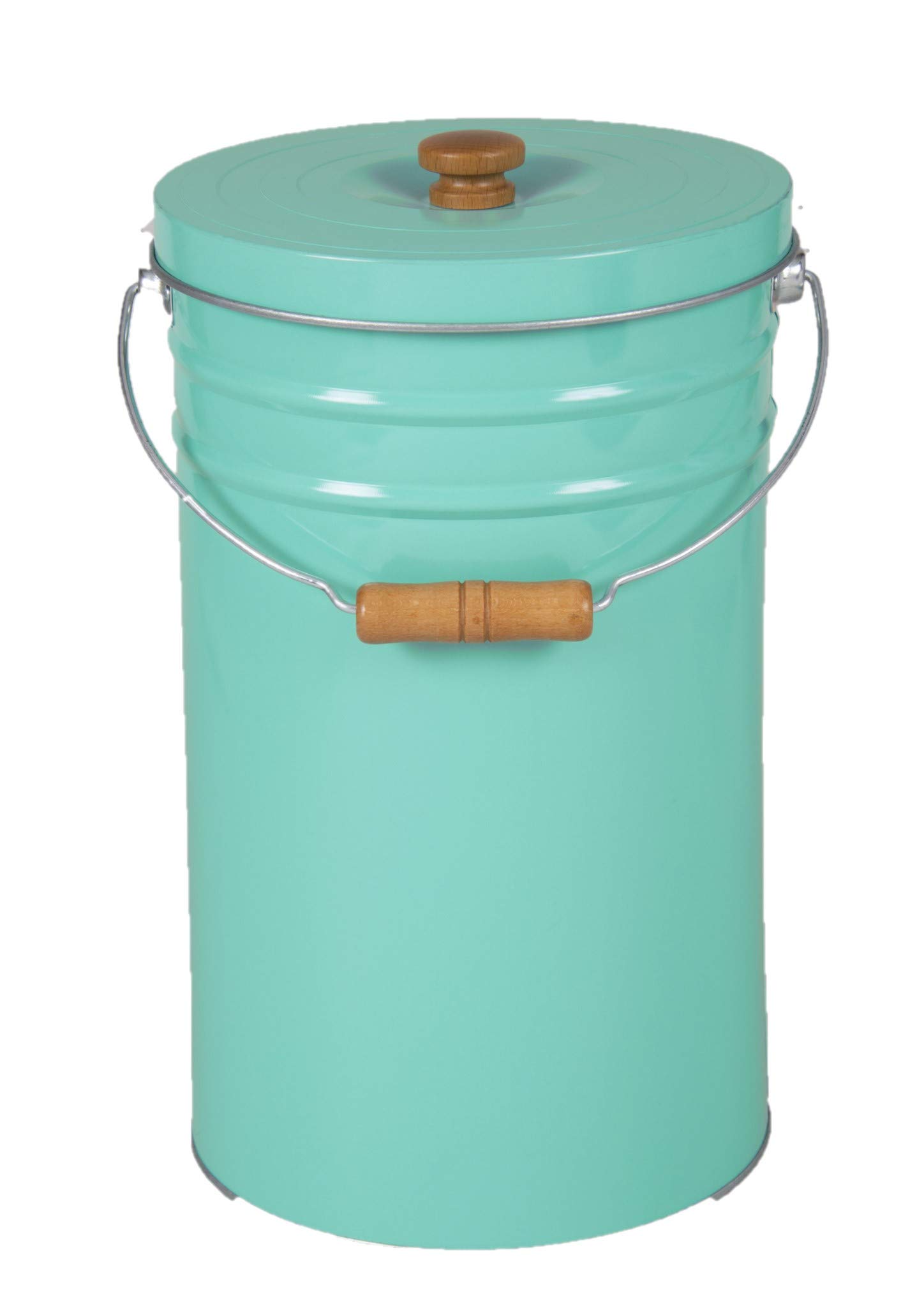 Amazon｜三和金属(Sanwakinzoku) トタン丸型米びつ ターコイズ