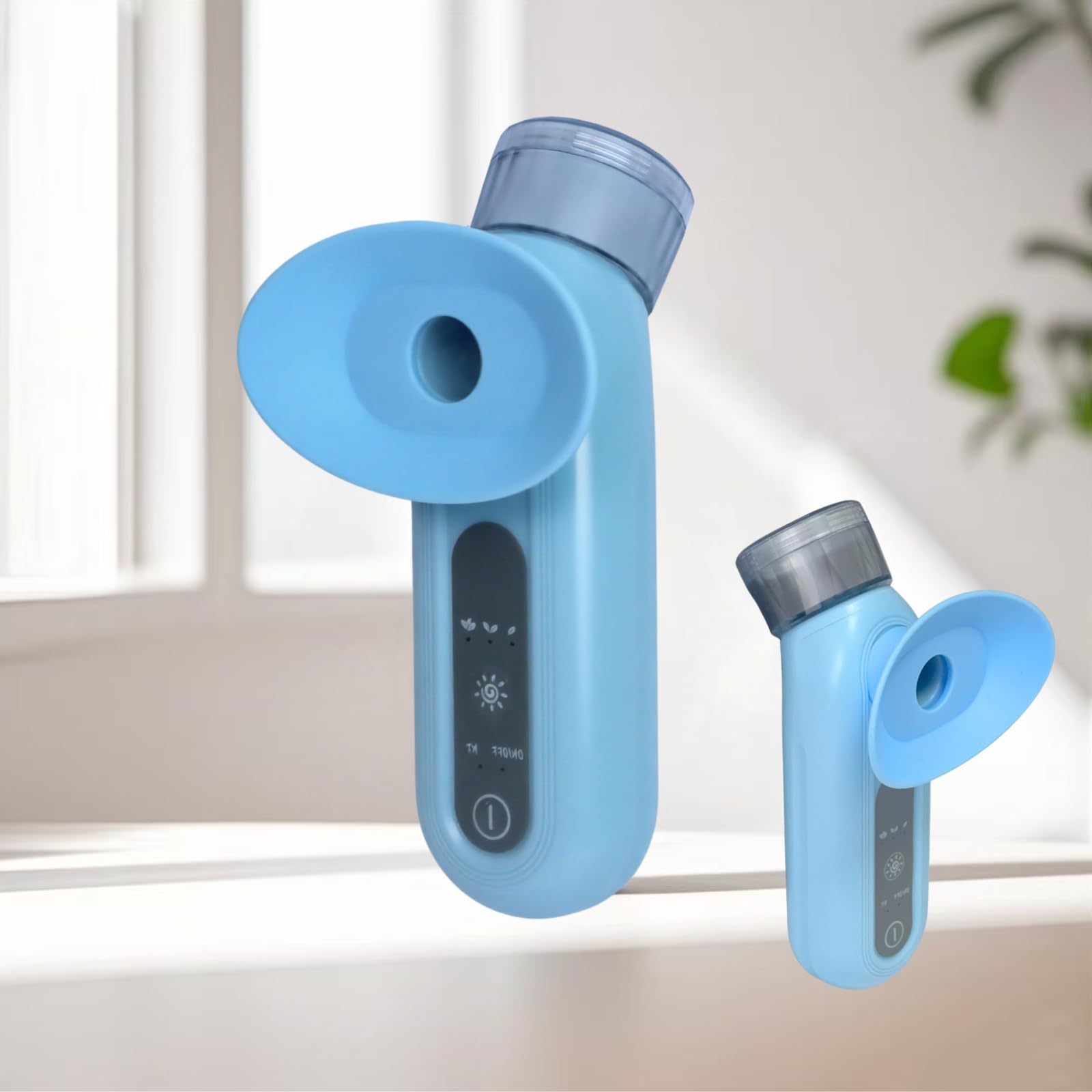 Nebulizzatore a vapore per alleviare gli occhi secchi, trattamento occhi, maschere riscaldate portatili, mini vaporizzatore lenitivo per la pulizia degli occhi, blu