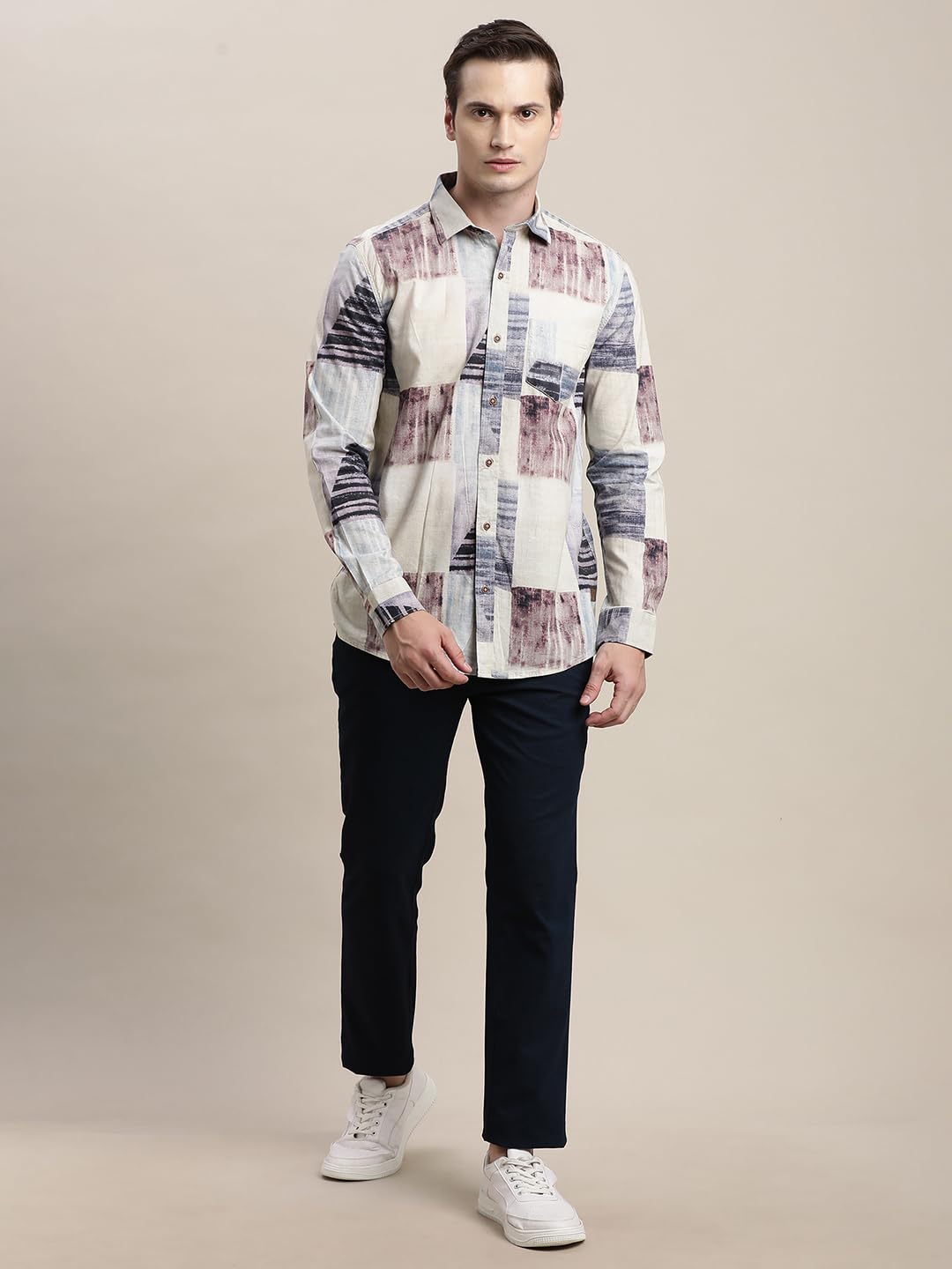 Turtle Camicia casual da uomo slim fit con stampa digitale in viscosa di cotone multicolore || Camicia estiva a maniche lunghe per feste hawaiane per vacanze al mare