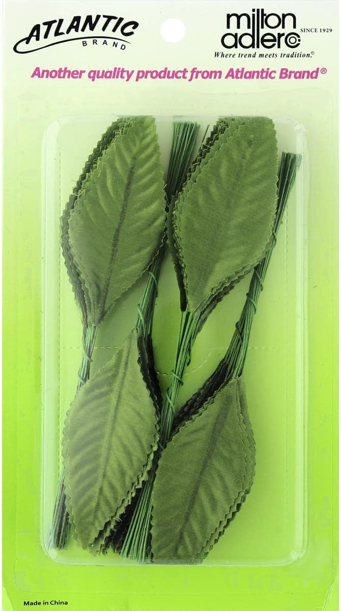 Large Moss Green Corsage Leaves Box of 100