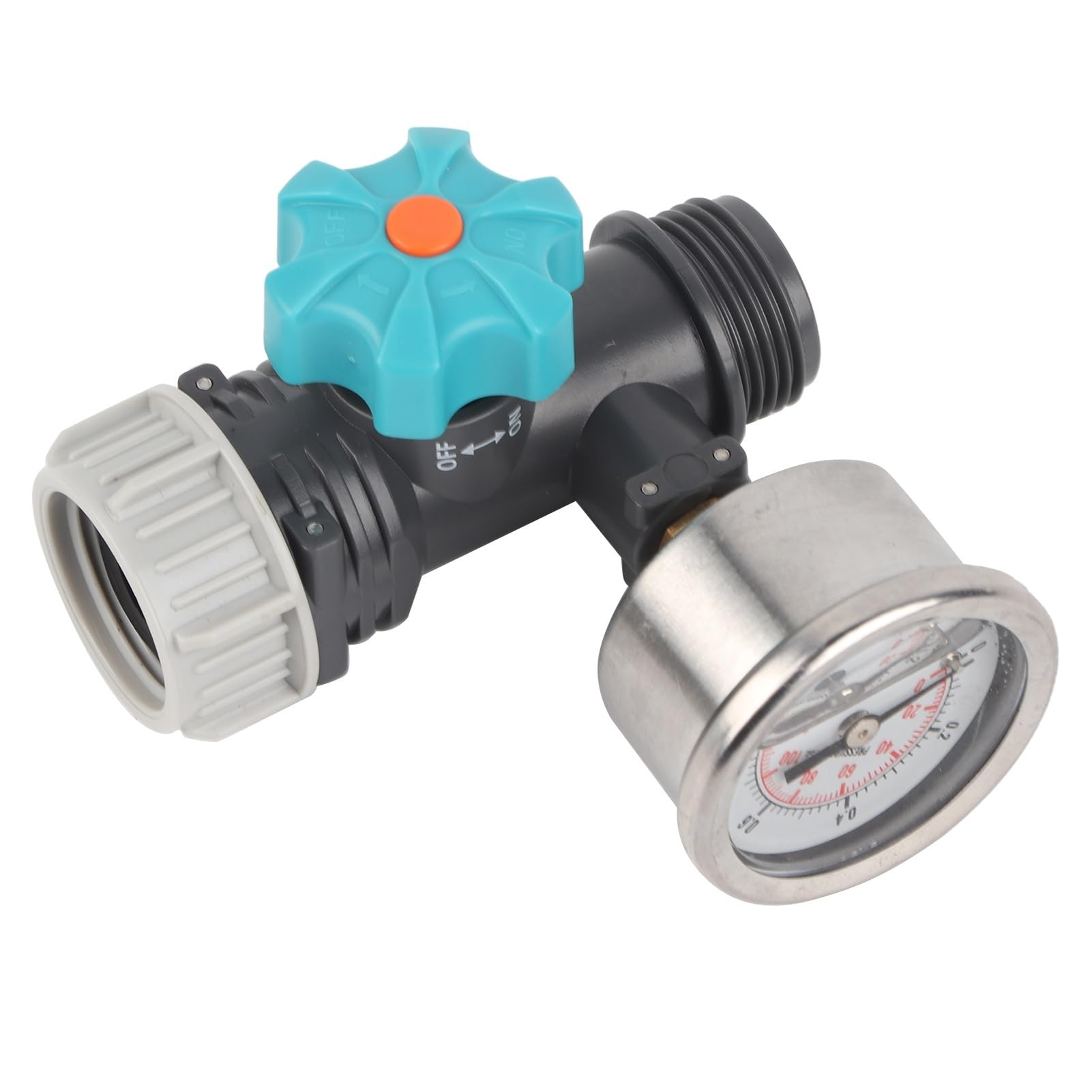 Trgyjgkf One Color G3/4In Adjustable Water Pressure Regulator Valve With Gauge Greenhouse Garden Irrigation Controller
