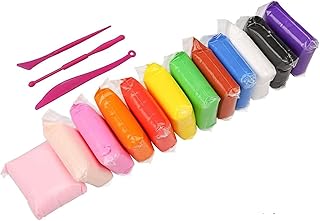 مجموعة ألعاب صلصال سوبر كلاي ملونة ناعمة ومبتكرة، وتعليمية ممتعة للأطفال لتخفيف التوتر، يمكن صنعها بنفسك (مجموعة من 12 لون مختلف)