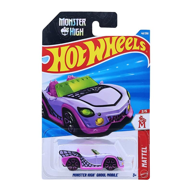 Image of Hot Wheels Monster High Ghoul Mobile Mattel Ages 3 and Up 48 /250 (Pink)
