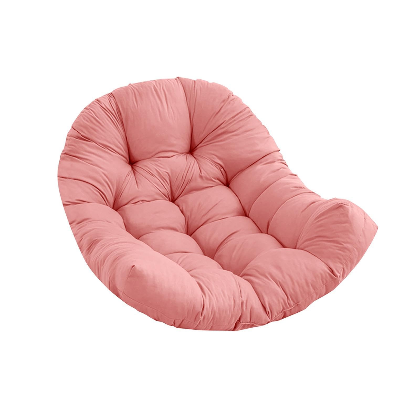 mophrati Egg Hammock Chair Seat Pads Back Cushion Pillow Bringing Fresh Comfort To Swing Chair Home Relaxation Hanging Egg Cushions Swing Cushion Basket Pad, Pink, 80x110cm