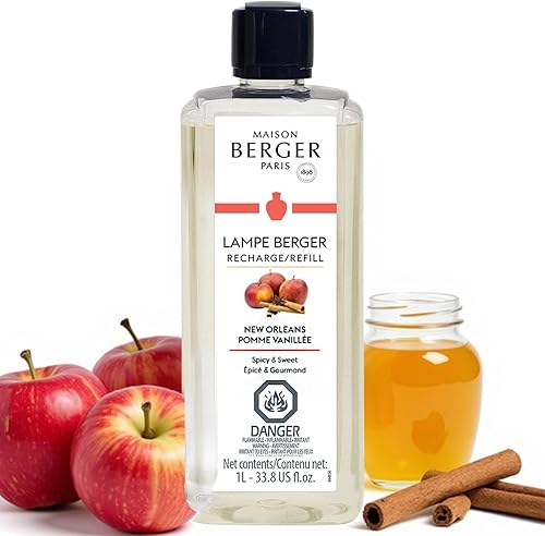 Vista 53 de MAISON BERGER - Té blanco puro - Recambio de fragancia Lampe Berger para difusor de aceite de fragancia para el hogar - Ambientador - 33.8 onzas