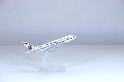 1400 Etihad Airbus A380 Diecast modelo de avión decoración regalo 16CM aviones coleccionables