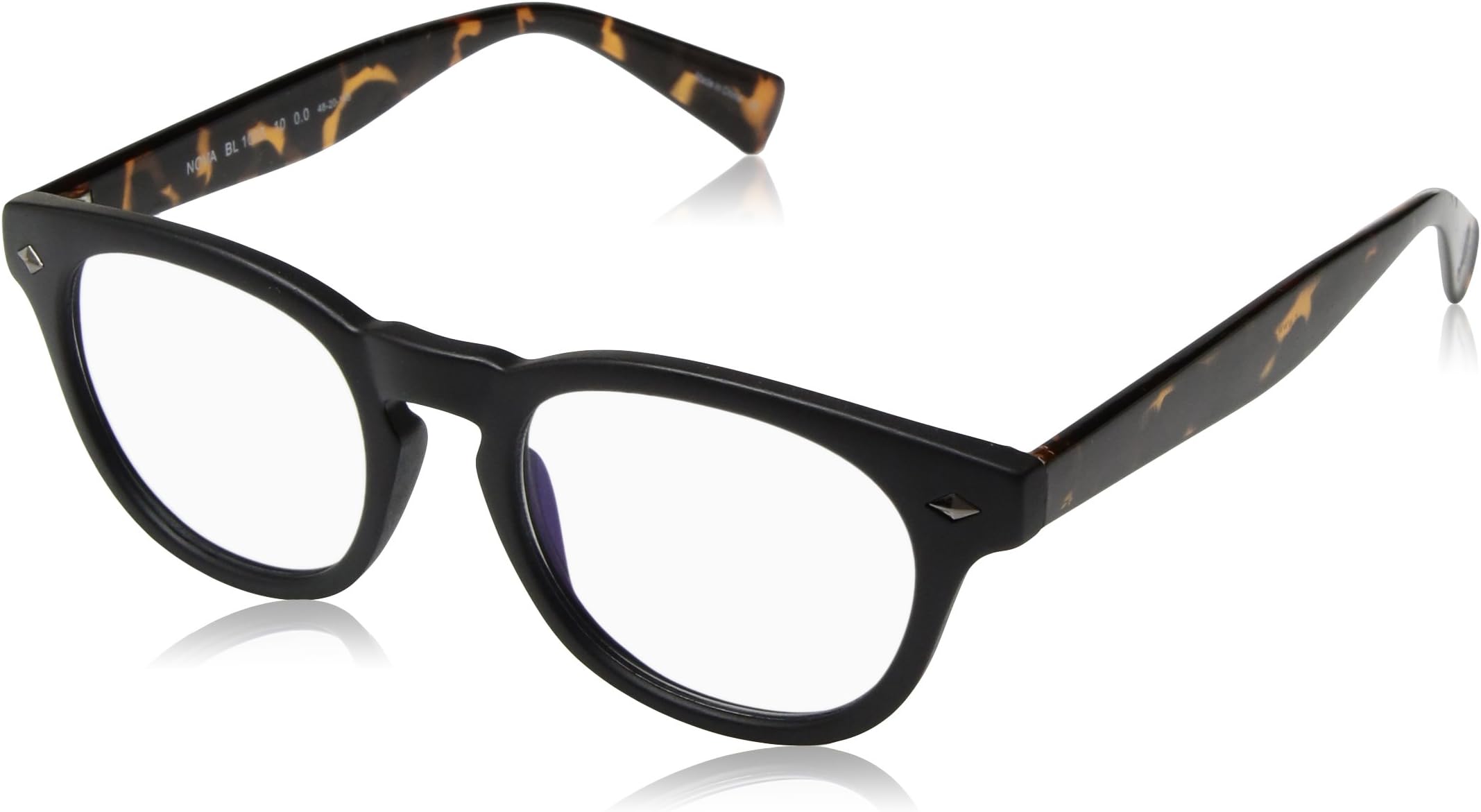 BluVue Unisex Nova Rectangular Blue Light Blocking Computer Smartphone Glasses