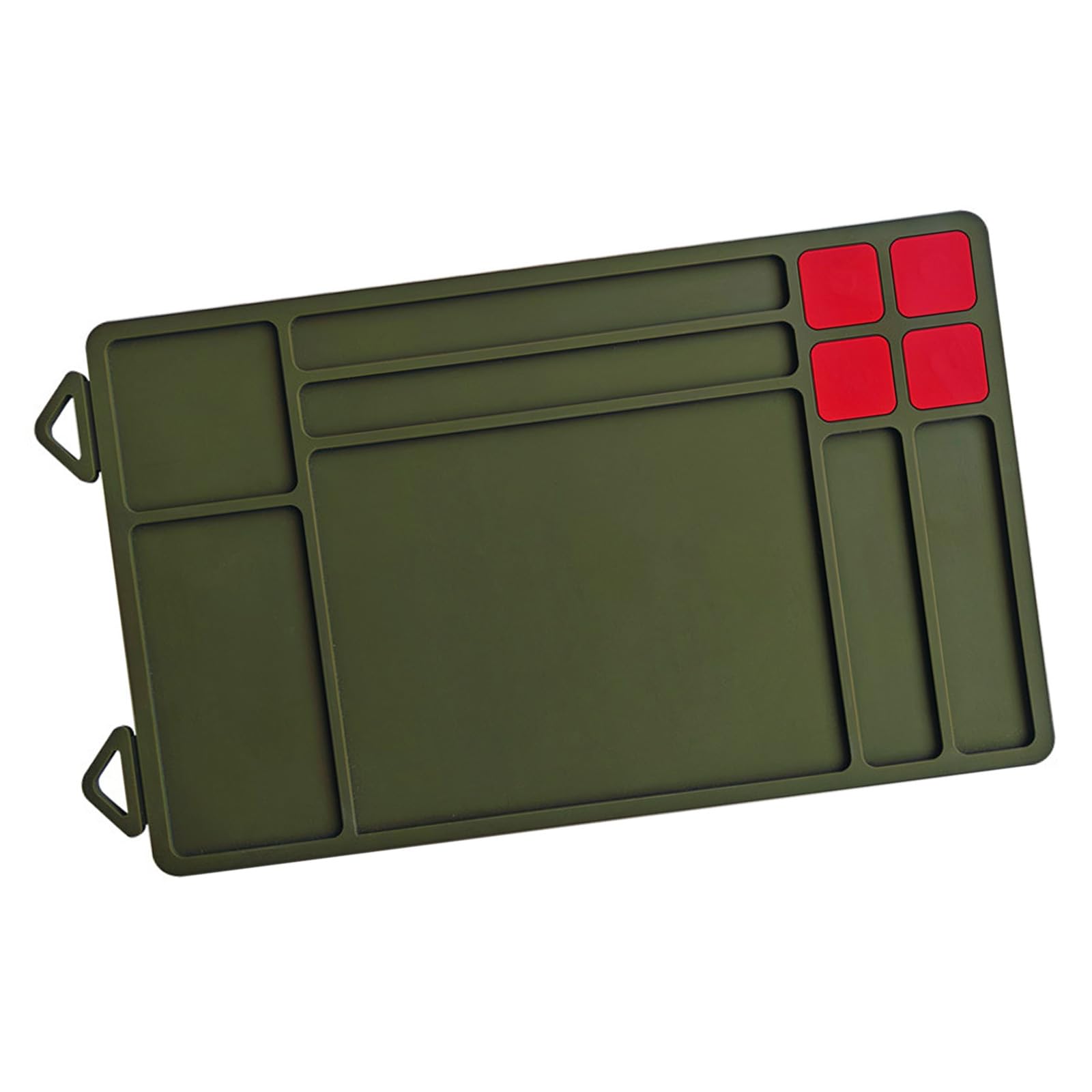 fexxkg Sturdy Magnetic Repair Work Pad Featuring Parts Tray And Slip Resistant Base For Mechanical Maintenance And