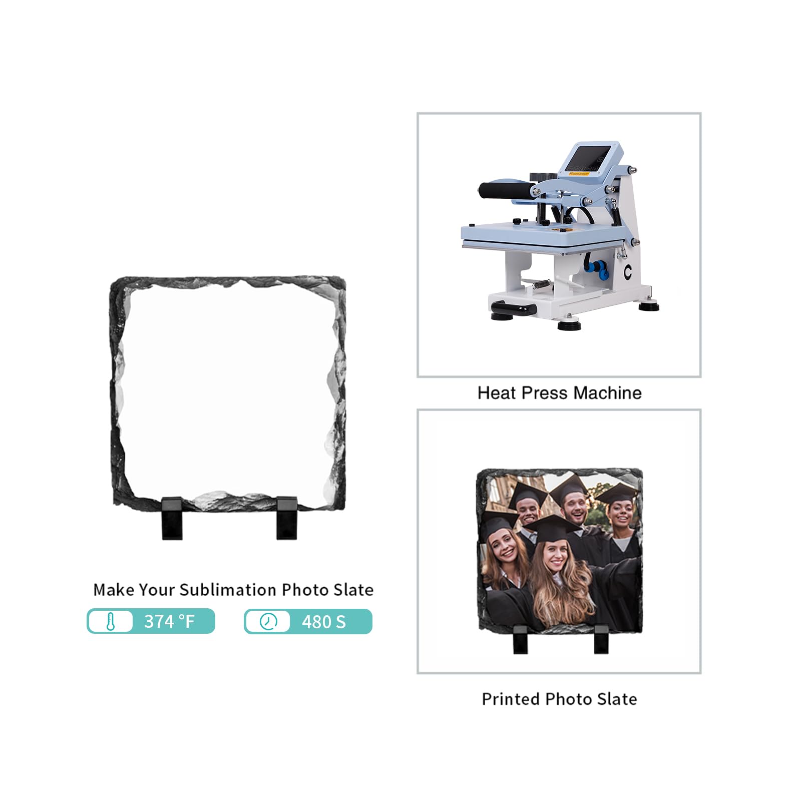 Sublimation Photo Slates - 12 Pack -3 Sublimation Photo Slates - 12 Pack -3