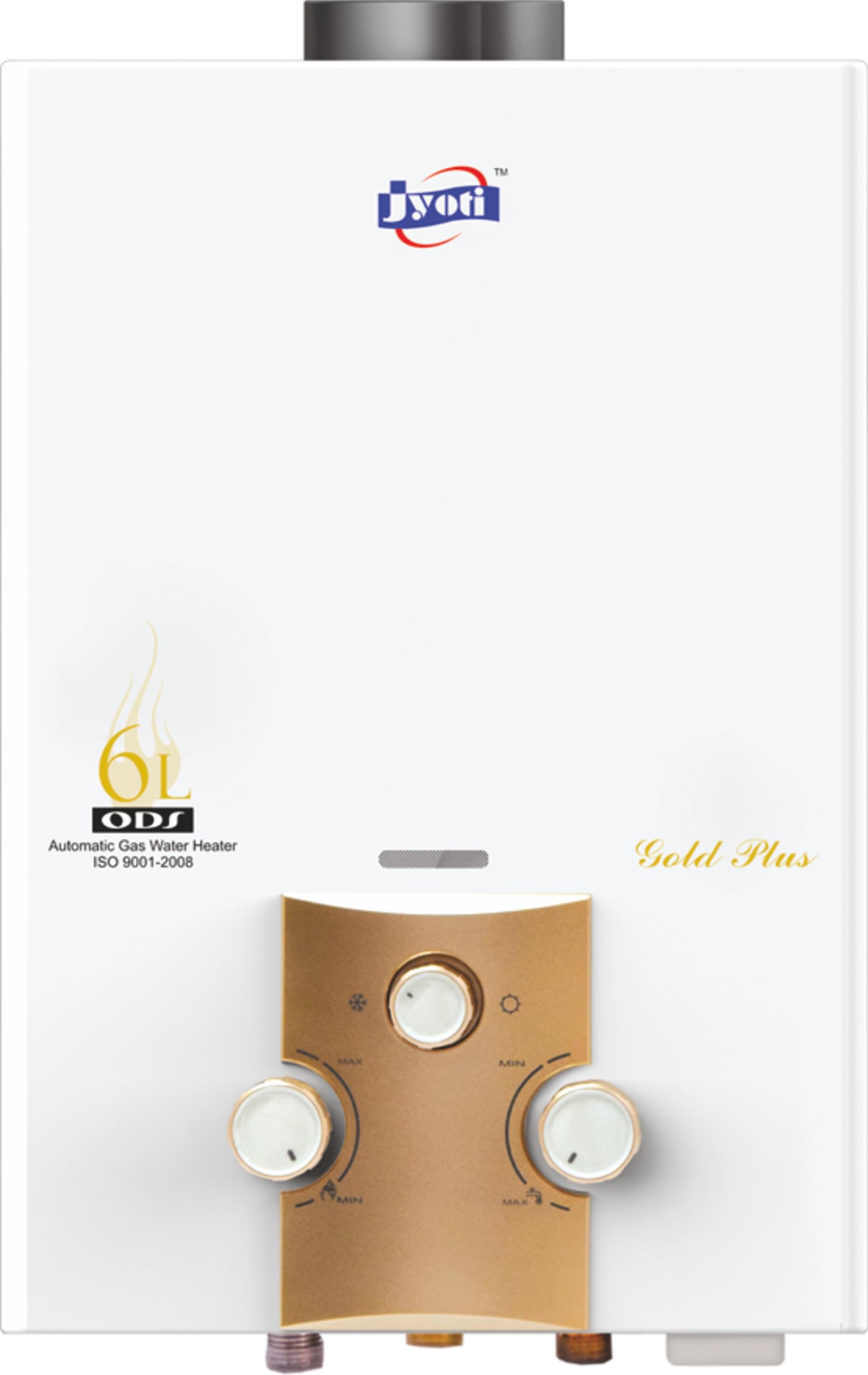 Buy Jyoti Gold Plus LP Instant Gas Geyser | Fully Automatic Low Pressure Gas  Water Heater | 6Ltr Capacity Copper Tank Online at Low Prices in India -  Amazon.in