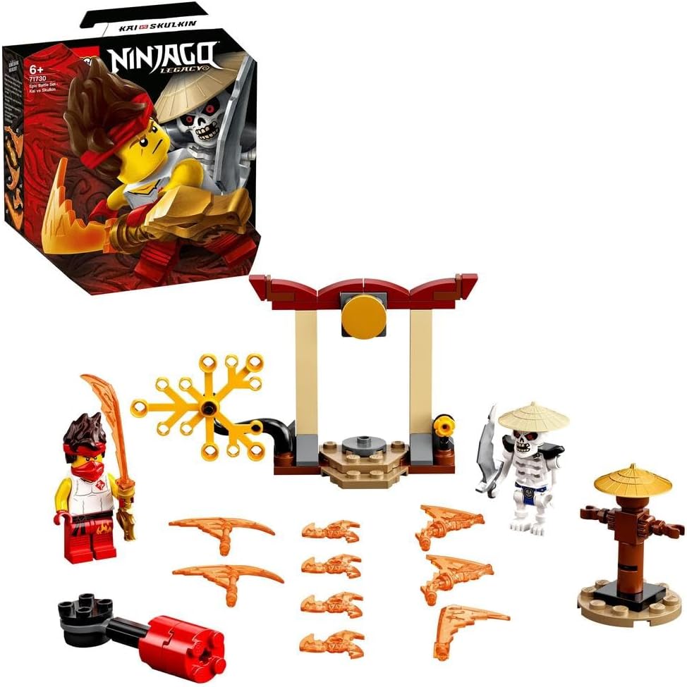 NINJAGO Epic Battle Set – Kai vs. Skulkin 71730 Building Kit (61 Pieces)