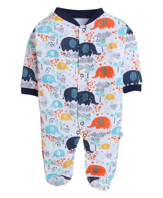 Image of Pooja Baby 100% Cotton Rompers /Sleepsuits /Jumpsuit /Night Suits for Baby Boys & Girls, Infants, New Borns