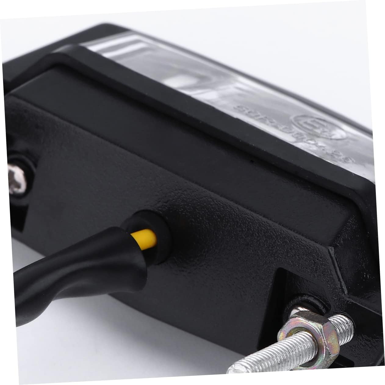 2pcs Led License Plate Light Illumination for Motorcycle Utility Vehicles Energy Saving Rear Light Easy Installation Black