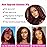 Srakuw Wear and Go Glueless Wigs Human Hair Pre Plucked Pre Cut 99j Burgundy Lace Front Wigs for Black Women 180 Density Water Wave Bob Wig Colored Human Hair Curly Wig (99j Burgundy Color, 16 Inch)