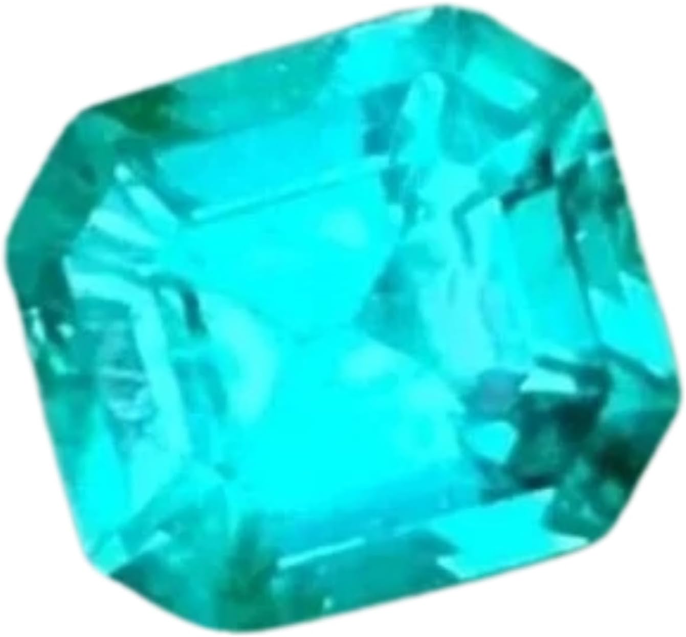 9.12 Ct Certified Natural Paraiba Tourmaline Neon Blue Asscher Cut Loose Gemstone Rare and Vibrant Gemstone for Fine Jewelry and Collectors