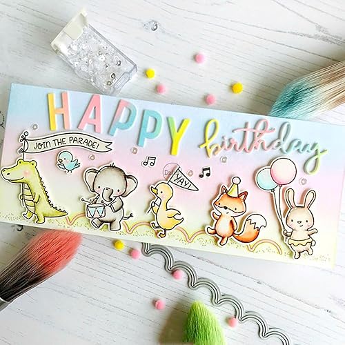 Vista 17 de DzIxY Shadow Just Note - Troqueles de corte de metal para hacer tarjetas, kit de álbumes de recortes, papel en relieve, troquelados, plantillas de 40