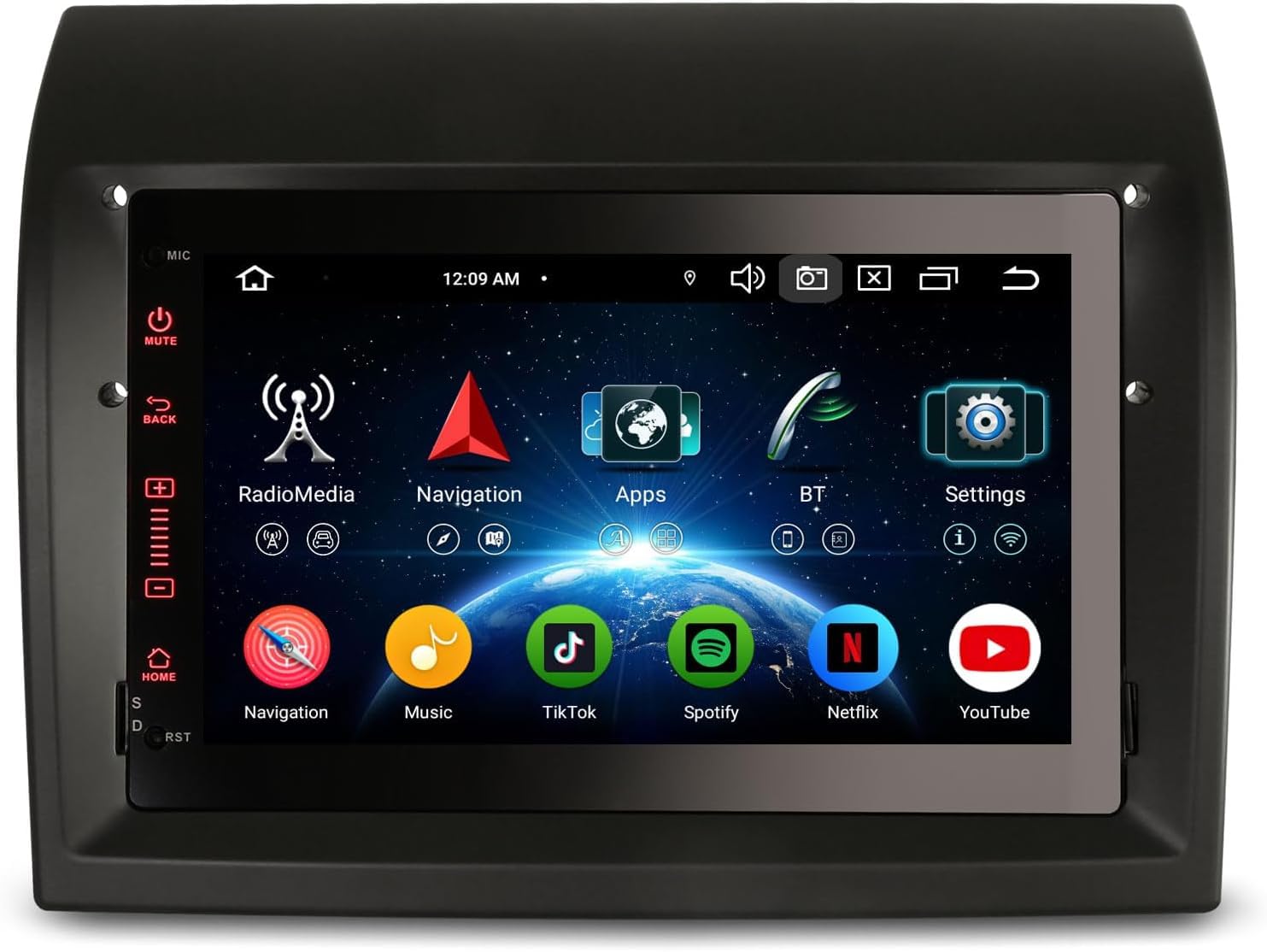 Erisin 8-Core 4GB+64GB Android 16 GPS Navegación Radio Coche Bluetooth para Fiat Ducato Citroen Jumper Peugeot Boxer 7" IPS Soporte Wireless CarPlay Android Auto DSP Bluetooth WiFi 4G Dab+ OBD2 Canbus