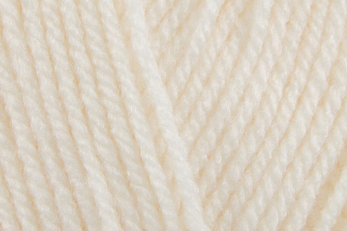 Sirdar Hayfield Bonus Baby DK Crochet Yarn, 100% Acrylic Double Knitting Wool for Waistcoats, Gilets, Jumpers and Sweaters - 100g Balls - Baby Cream (855) - Pack of 3