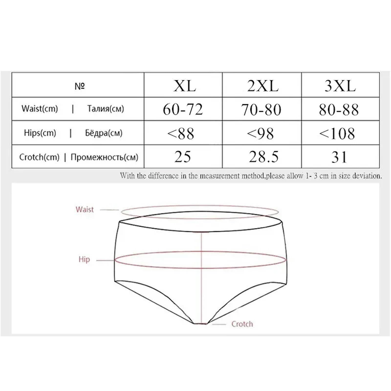 Slip Donna Cotone 3 Pezzi di Mutandine Femminili con Cerniera, Biancheria Intima di Cotone di Grandi Dimensioni con Tasca Innovativa -e-l-3pc