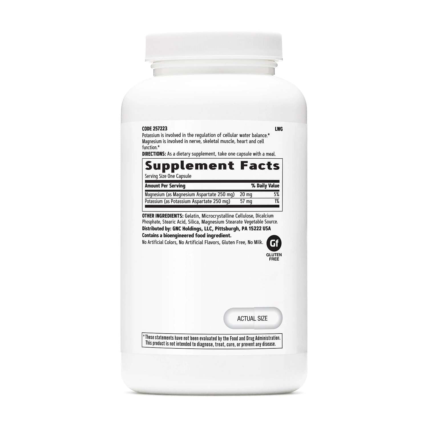 GNC Potassium Magnesium Aspartate 250mg