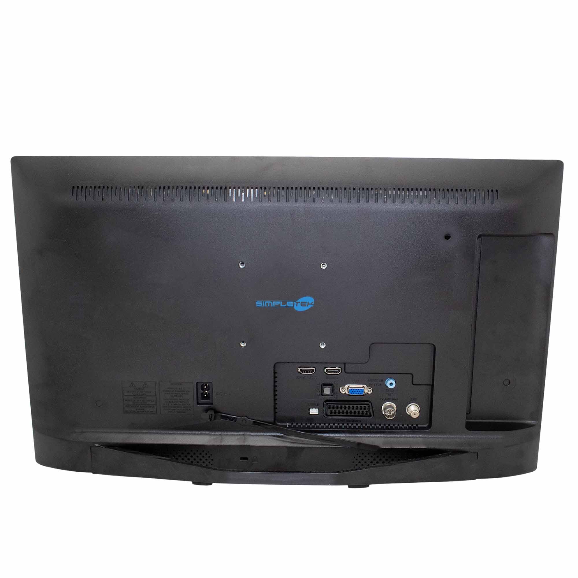 SIMPLETEK - TV LED 22" Full HD 1080p - DVB-T2/S2 | 1xCI+ 2xHDMI 1xVGA 1xScart 1xUSB 1xSAT Audio digitale | Basso consumo energetico - Con base