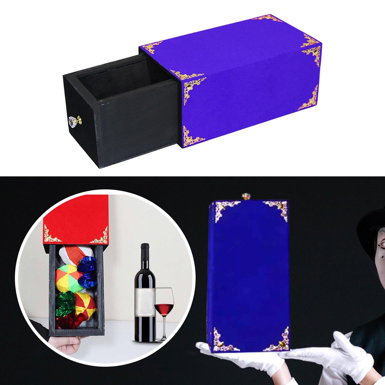 Juego de Trucos de : Accesorios, Artículos de Comedia, Regalo para, Ilusiones Escénicas para Adultos Y, Azul 28x15x12.5cm