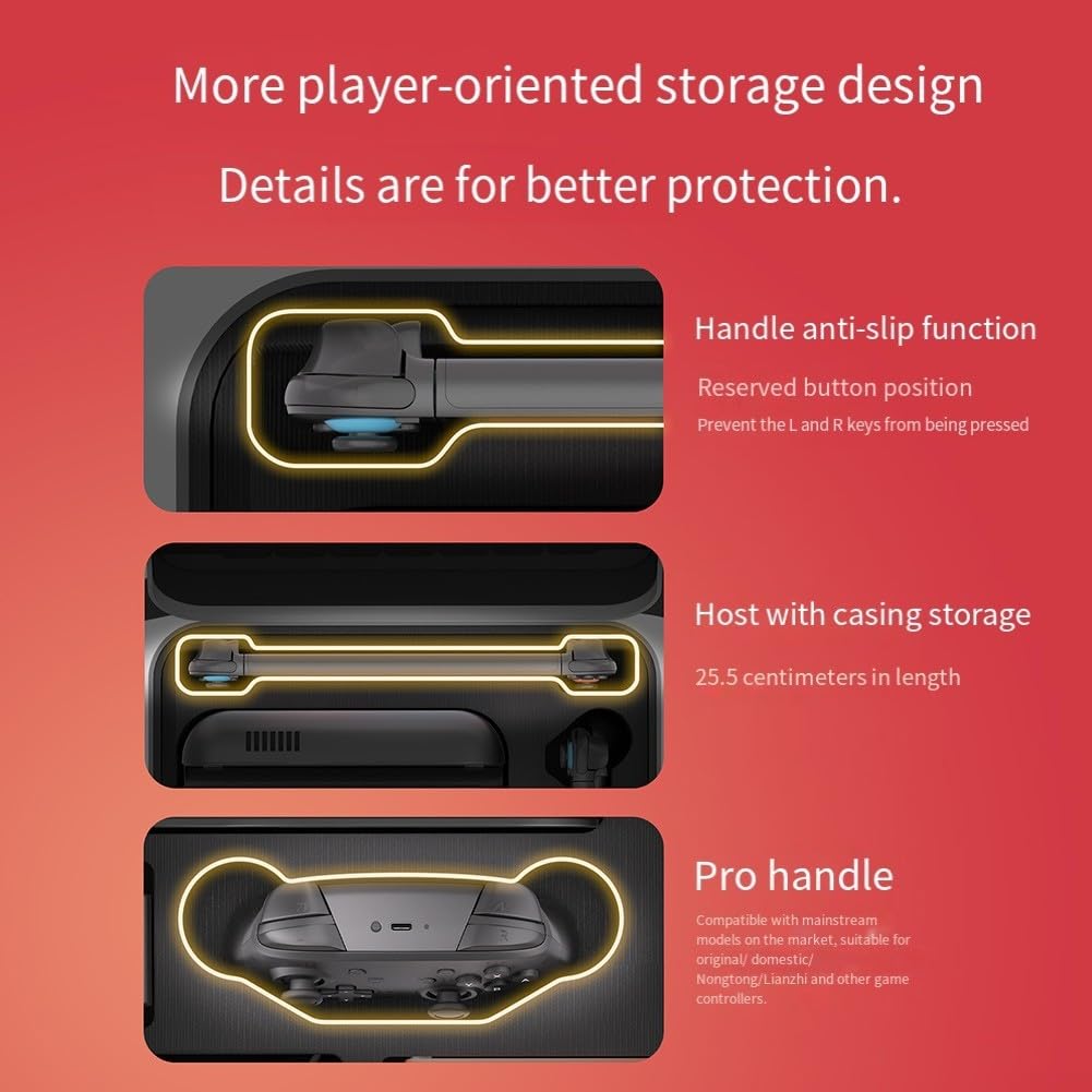 Per Nintendo Switch 2 Borsa alla moda e pratica per tutti i tuoi oggetti essenziali (è nero)