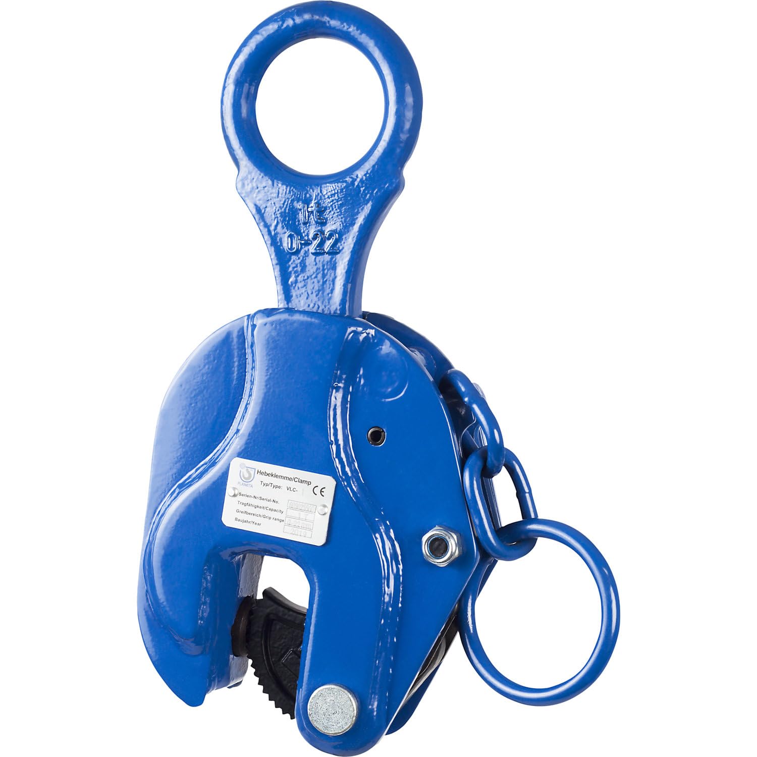 Planeta F00001 Hebeklemme VLC-1 | 1000 kg Tragfähigkeit | 0-22 mm Greifbereich | 3,5 kg Gewicht