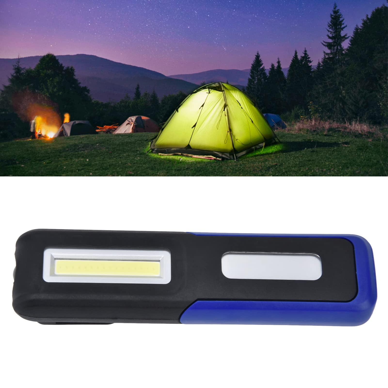 Garosa Luce LED Portatile Ricaricabile USB con COB 1000 Lm, Gancio Rotante 360° e Magnete Integrato, Lampada Tascabile per Lavoro, Campeggio, Riparazioni Auto