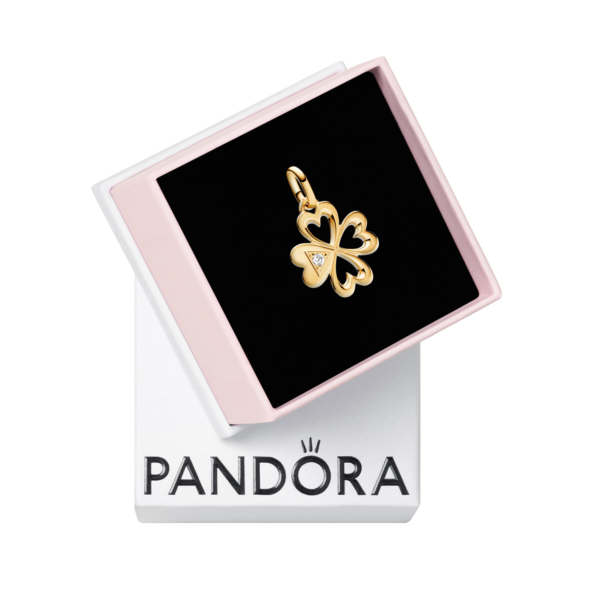 PANDORA Heart Four-Leaf Clover Medallion Charm