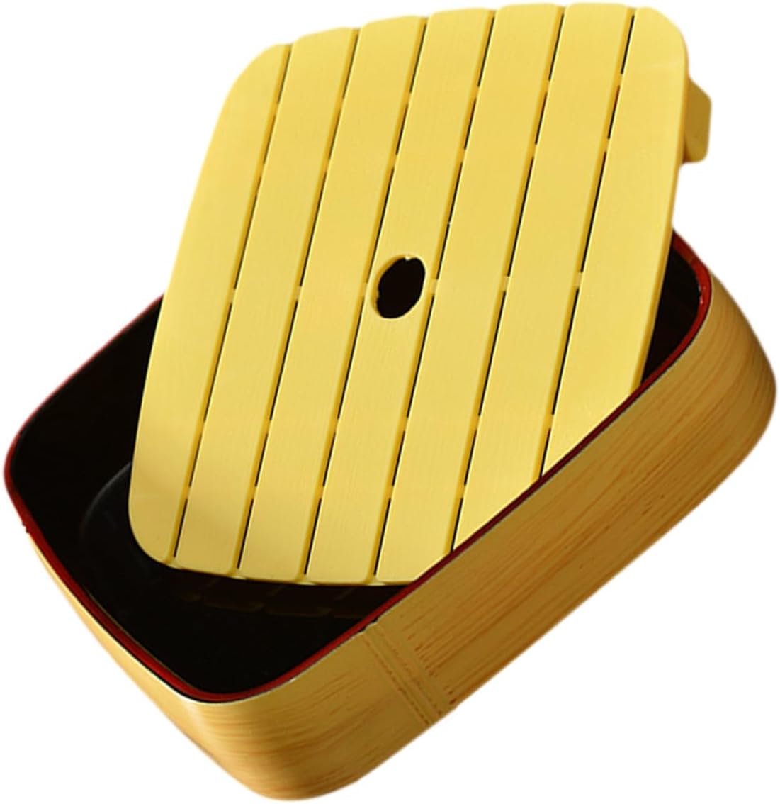 ibasenice Salmon Sushi Plate round 8-inch Style Japanese Sushi Serving Tray Reusable Fish Sashimi Platter for Dinner Table Decor