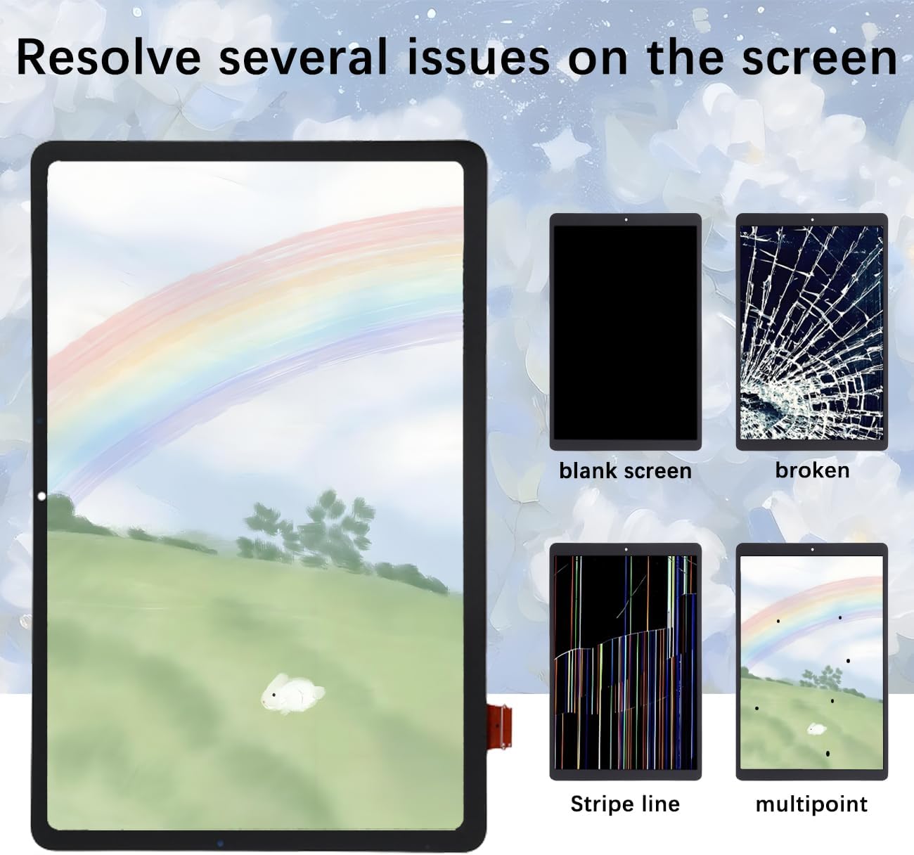 Display Screen for Samsung Tab S8 X700 X706 LCD Screen Replacement Assembly with Kit