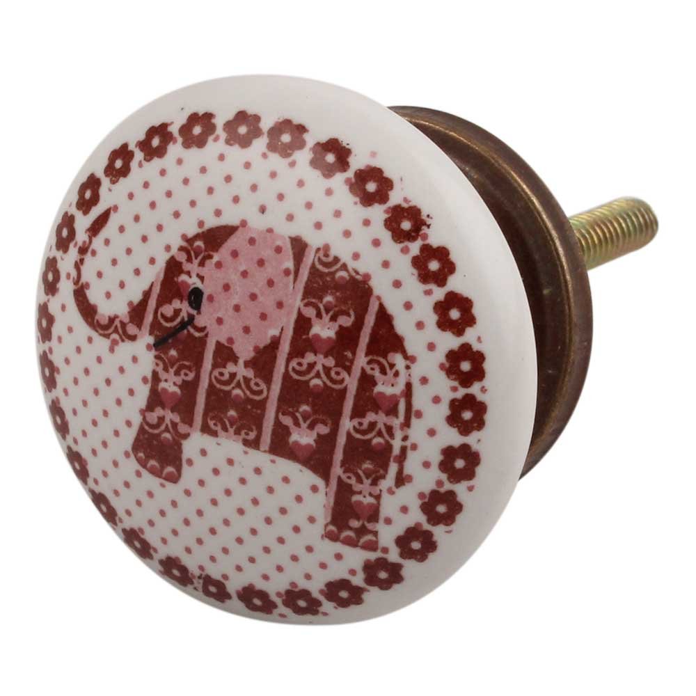 IndianShelf 4 Piece Brown Elephant Ceramic Drawer Knobs for Kitchen Cabinet Hardware Door Pulls Decorative Dresser Premium Home (B0725LZ4T3) Amazon Price History, Amazon Price Tracker