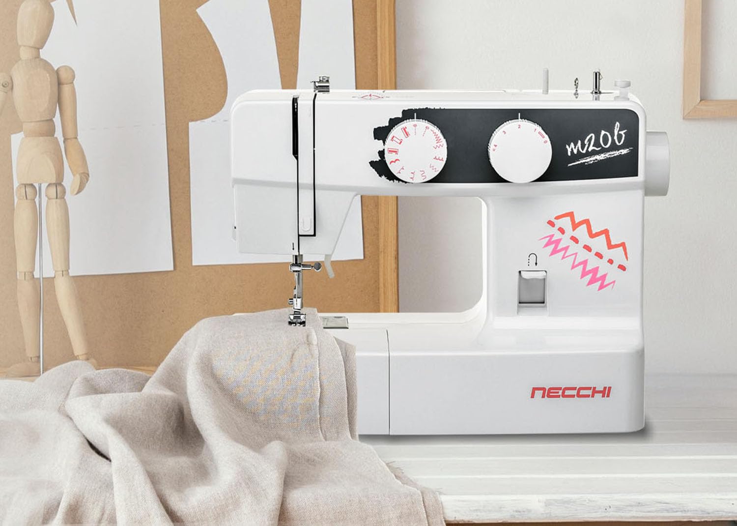 Necchi Macchina per Cucire M20B - 5 Anni di Garanzia