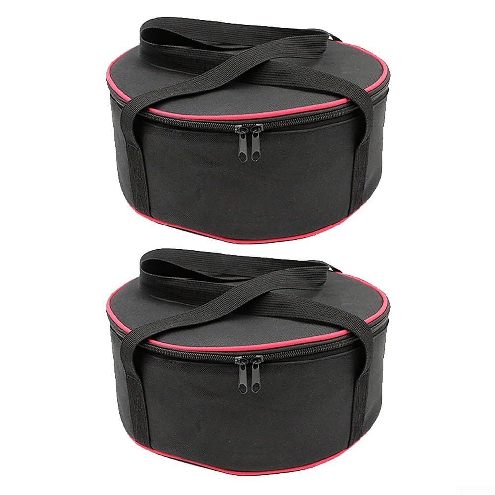 Portable Camping Plate Storage Bag Featuring Thick Material Protection, Double End Zipper, and Stackable Design for Easy Transport (2)