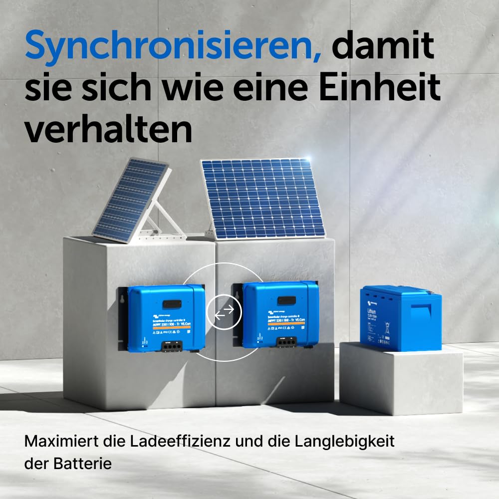 Victron Energy SmartSolar MPPT TR VE.Can 250V 100 Amp 12/24/36/48-Volt Solar Laderegler (Bluetooth)