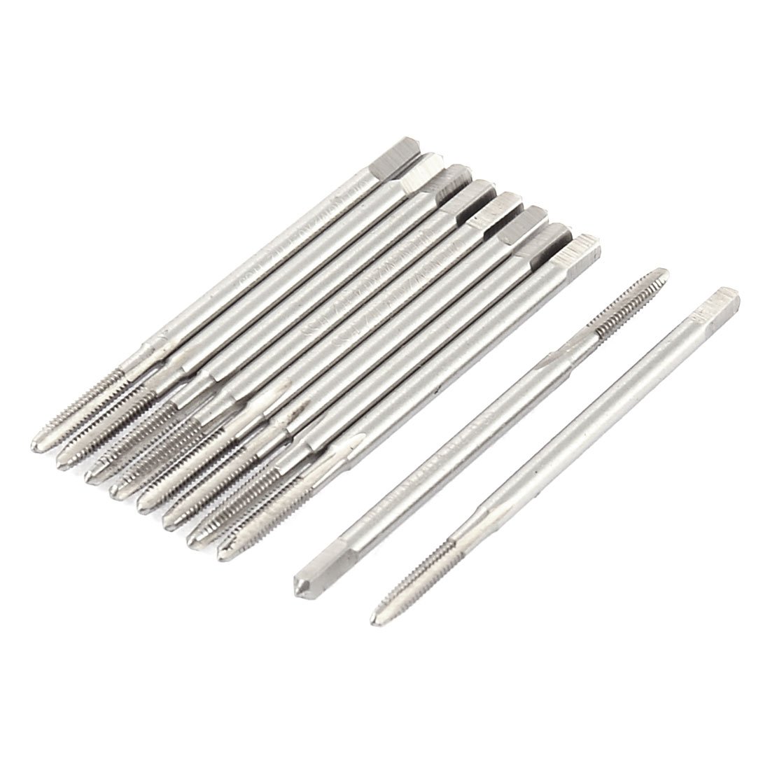 Aexit M2 HSS Taps 3 Straight Flute Machine Screw Thread Metric Pipe Taps Tap 10pcs