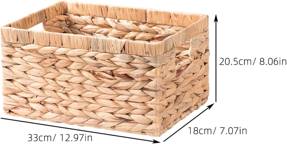 COHEALI Creative Woven Storage Basket for Home and Bedroom, Multi-function Tabletop Organizer, Handcrafted Natural Fiber Basket for Sundries and Clothes Storage