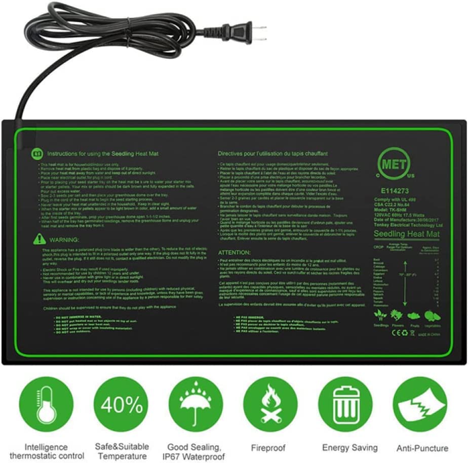 Alfombrilla de calor para reptiles 50x25 cm 110V miniatura 4