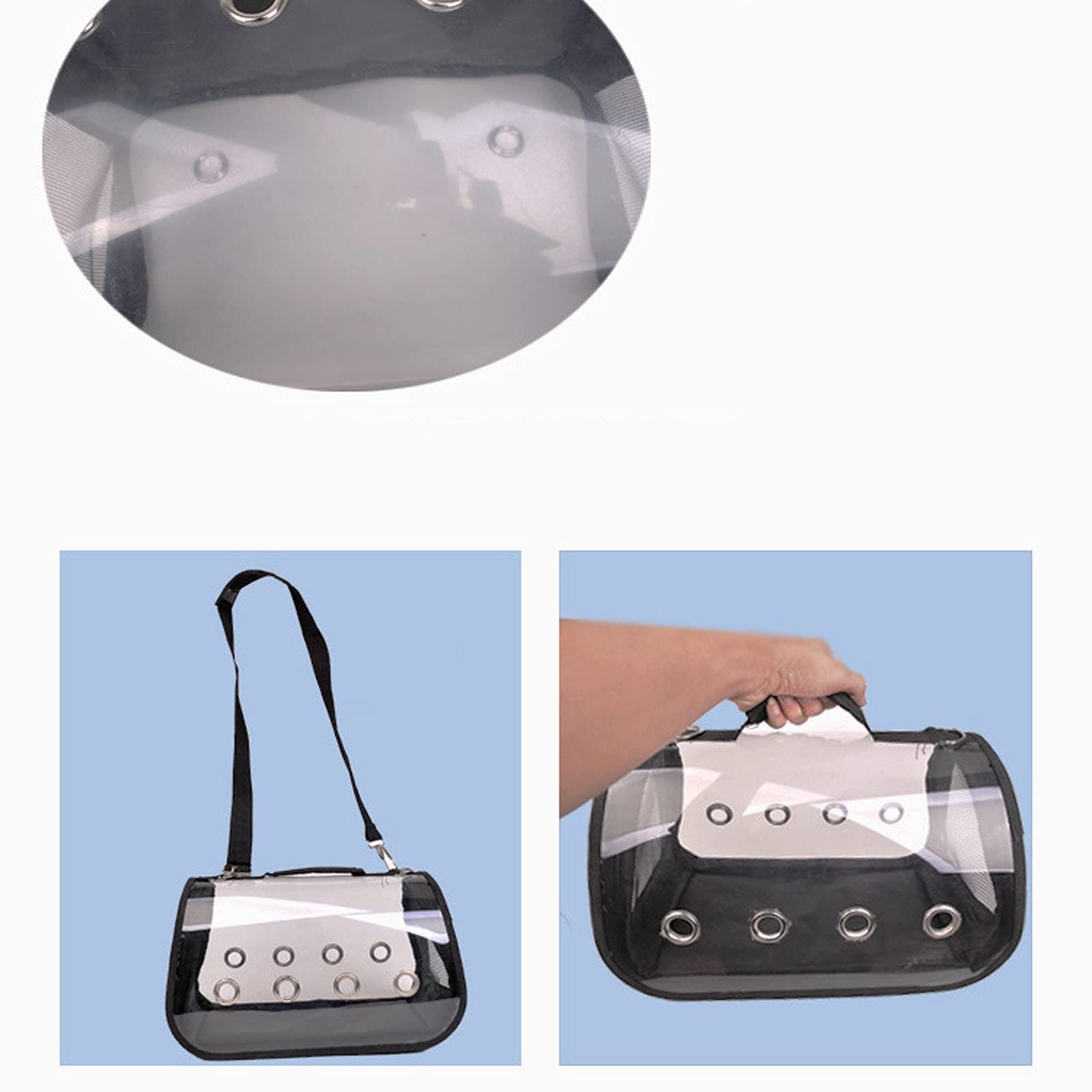 Jaula para Pájaros Mochila de pájaros ligeros Transparente y transpirable Pájaro Bolsa de viaje Pájaro Pájaro Copa de alimentación adecuada for transporte de aves al aire libre Jaula para Periquitos