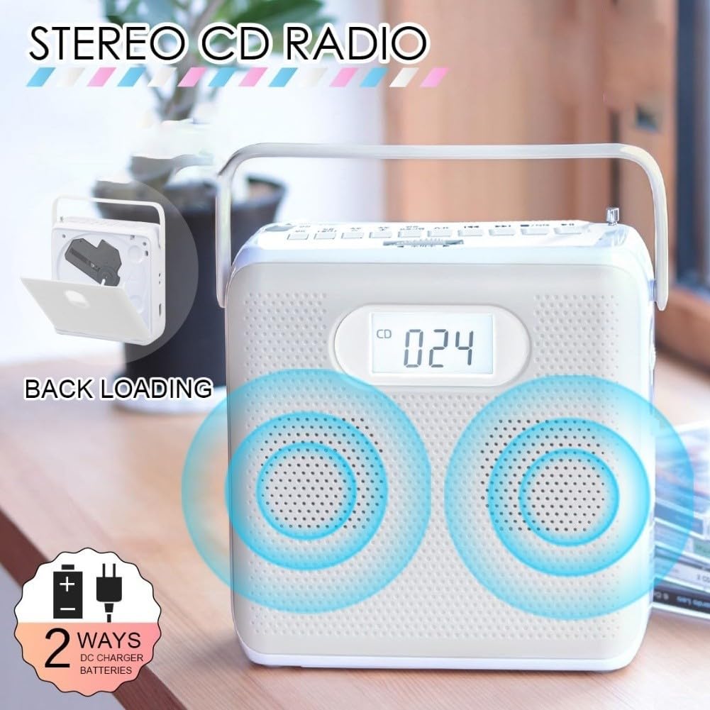 Lettore CD portatile Con per FM Radio USB HiFi Altoparlanti Per La Casa Viaggi Car Audio Musica Esperienza di Ascolto