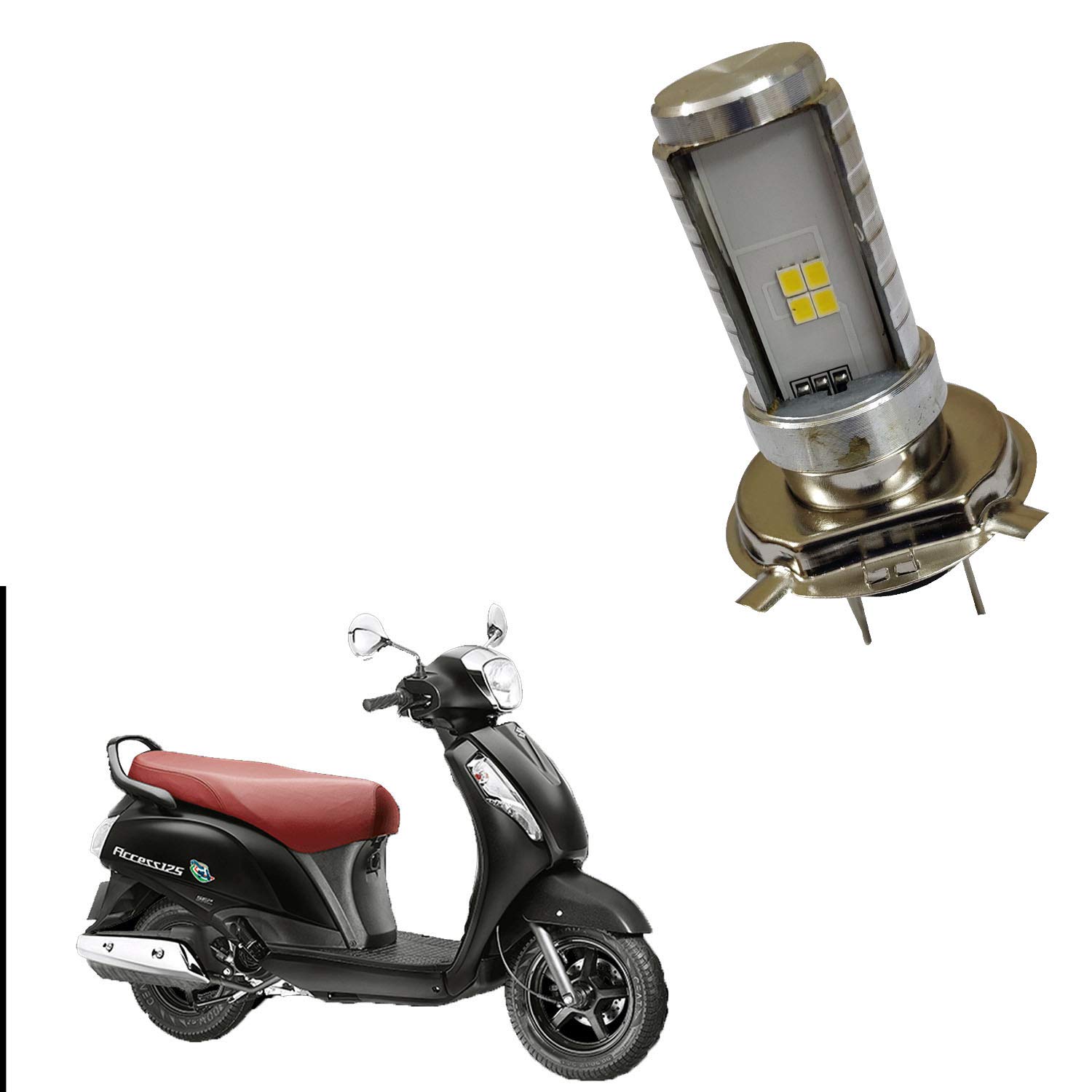 KandidH8 Flasher 4 Led Head Lamp Bulb For Suzuki Access 125 Se