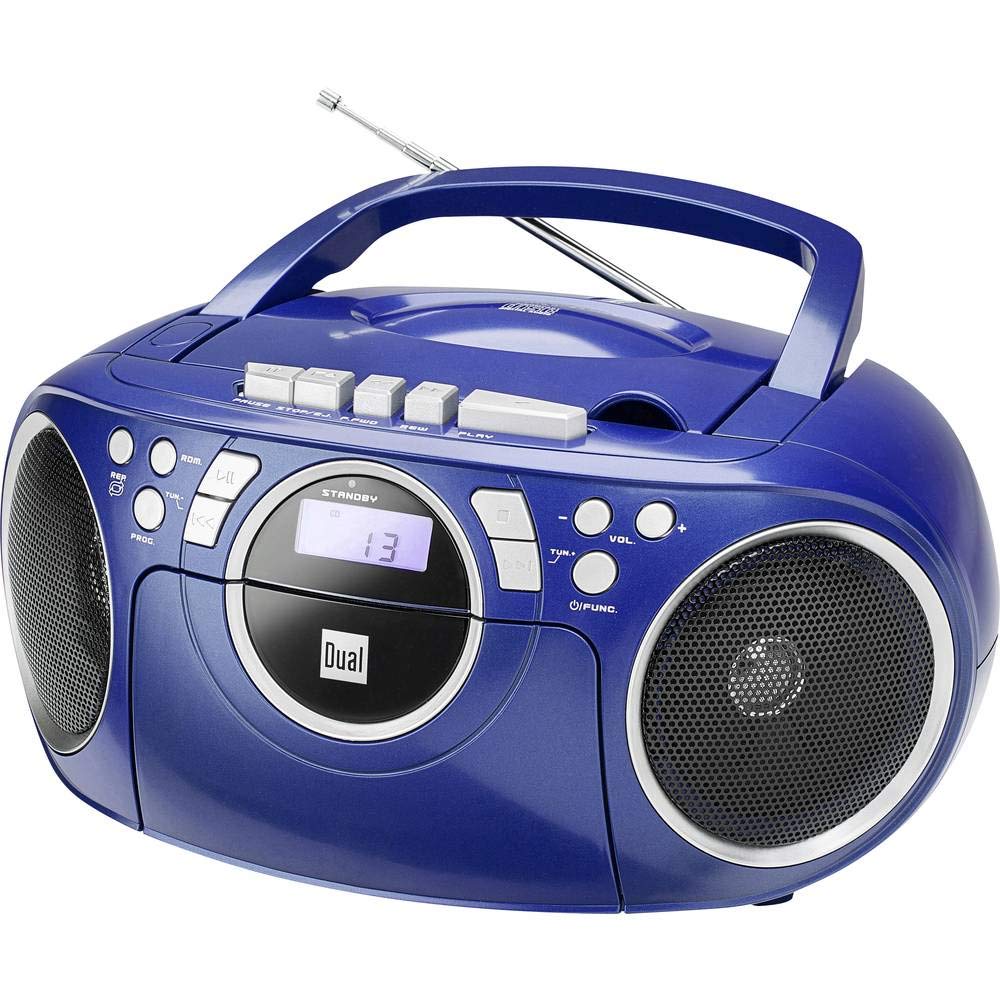 Dual P 70 Draagbare Boombox, CD, FM-Radio, Cassetteplayer, Aux-Ingang