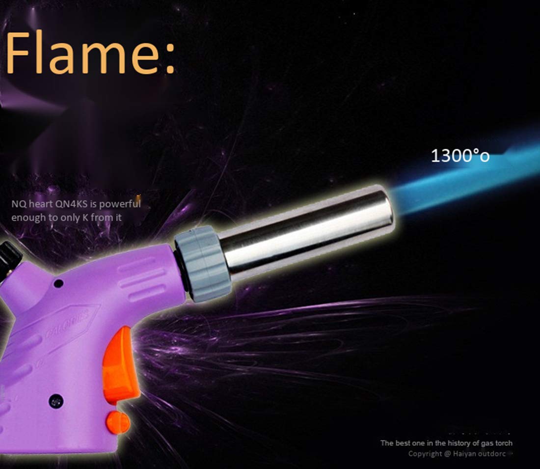 Souffle Torche Butane CoupeTe Rechargeable Torche a Gaz Utilisation pour La Cuisson par Soudage par Allumage (Gaz Butane Non Inclus)