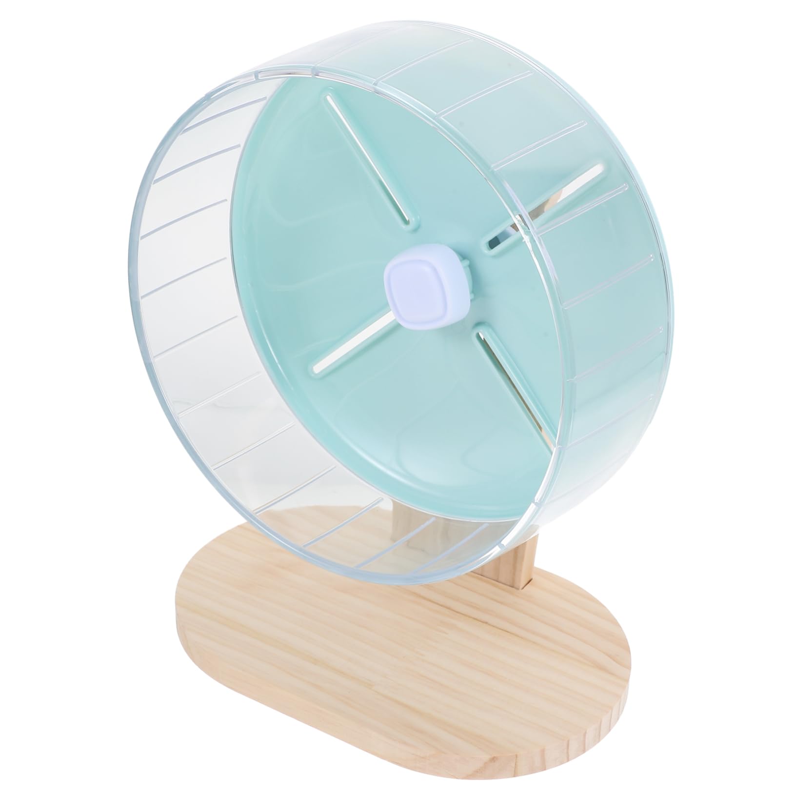 VICASKY 1 Ensemble Roue de Course Silencieuse pour Hamster avec Support Adorable pour Souris et Chinchilla pour Animaux