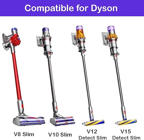 Miniatura 3 de SCREENTRONICS Accesorio de cabezal de barra de cepillo de rodillo suave delgado láser compatible con Dyson V8 Slim V10 Slim V12 Detect Slim V15